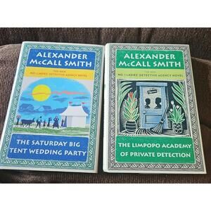 Fiction bk lot by Alexander McCall smith No. 1 Ladies detective agency bks 12/13